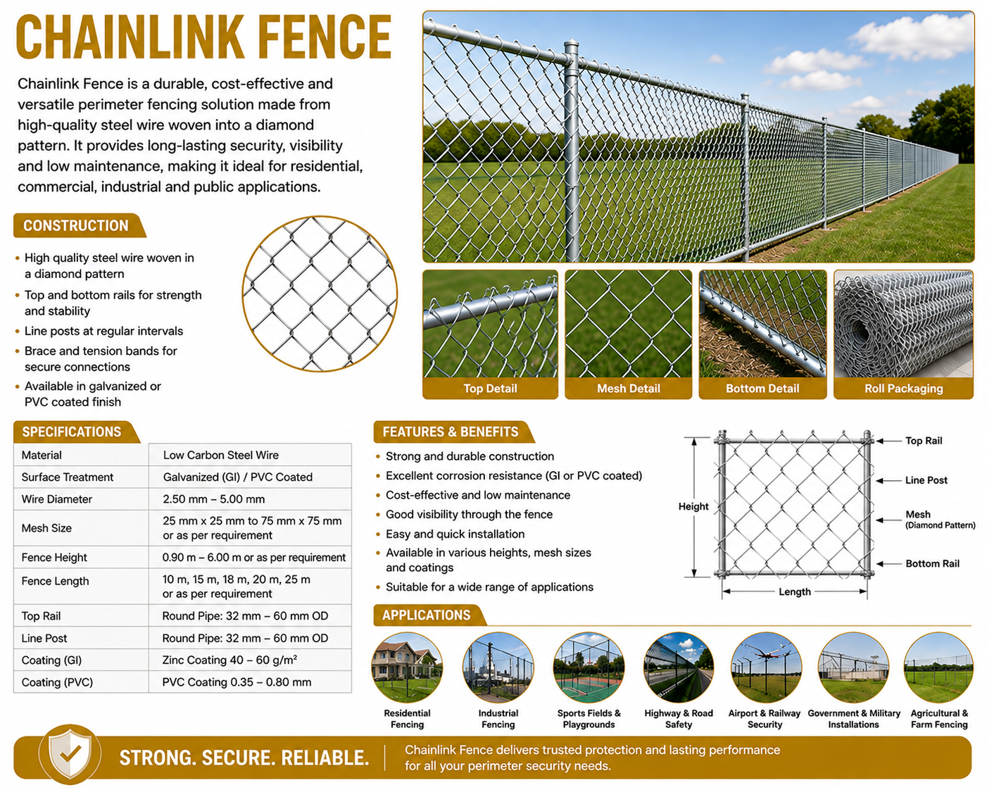 Chain-link fence